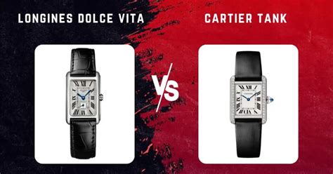 cartier or longines|Longines DolceVita vs. Cartier Tank: A Clash of Rectangular Titans.